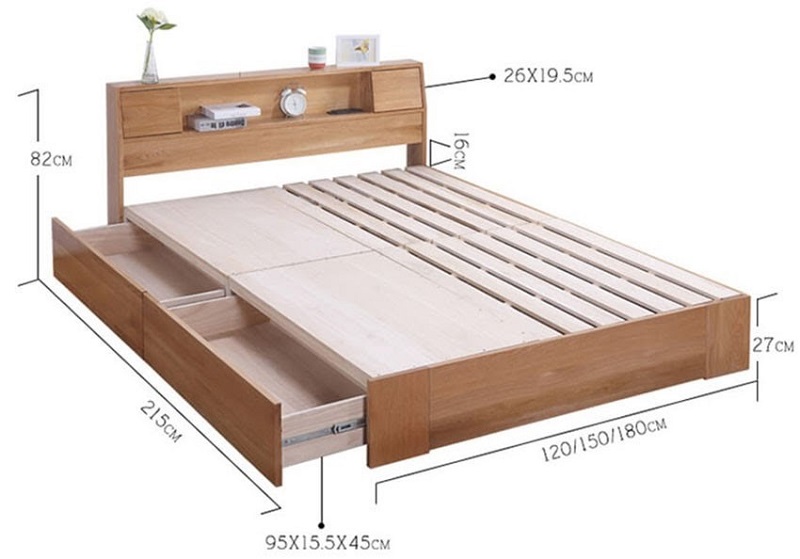 Bản vẽ giường ngủ - Thiết kế đúng để nâng cao chất lượng sống