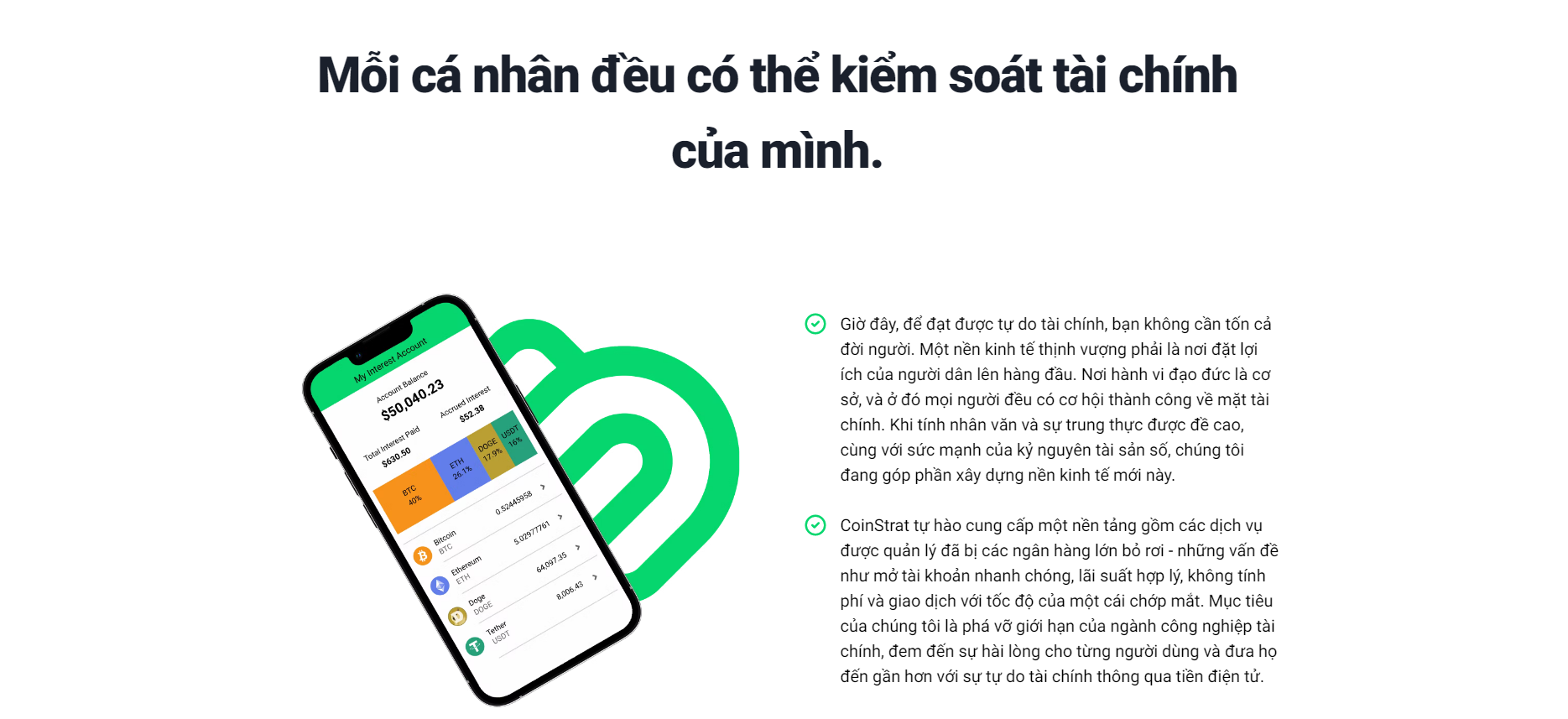 Thông điệp đến từ Coinstrat.